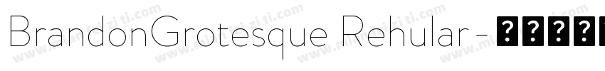 BrandonGrotesque Rehular字体转换